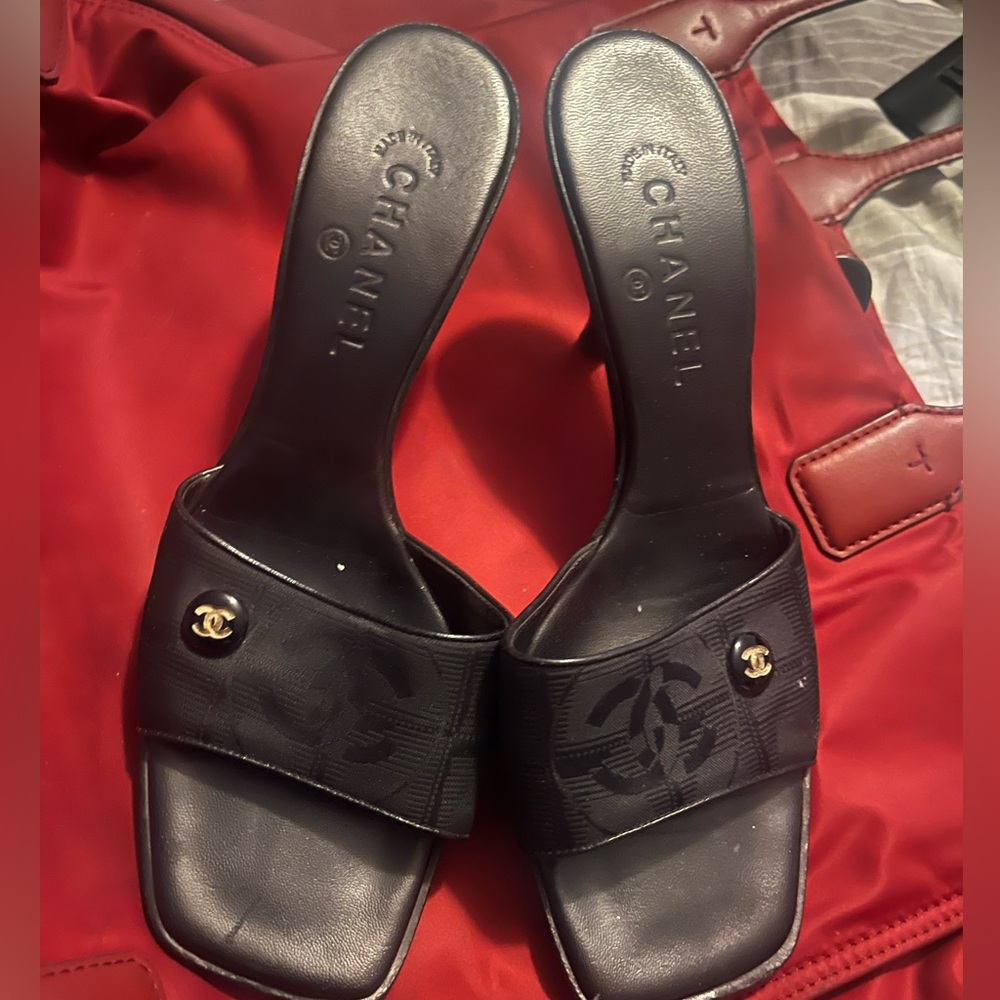 Vintage Chanel sandals with heels